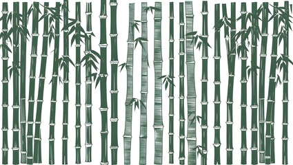 Peaceful Bamboo Forest Scene for Natural Settings, Premium Quality, Basic Version