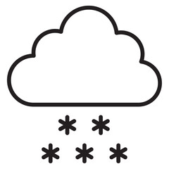 cloud weather linear icon