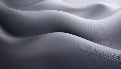 Fluid Gray Abstract: Serene grayscale waves ripple across the frame, creating a mesmerizing abstract landscape of soft curves and subtle textures.  The image evokes a sense of calm and tranquility. 