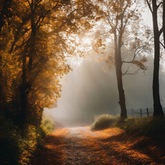 morning in the forest, forest, tree, nature, fog, landscape, 