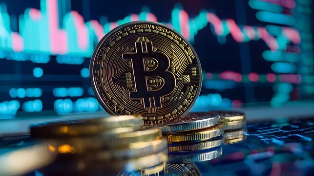 A fintech expert providing insights on cryptocurrency volatility during a video conference