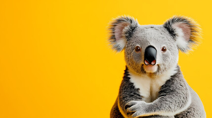 Obraz premium Close-up of a cute sitting koala