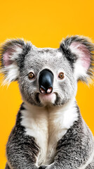 Fototapeta premium Close-up of a cute sitting koala