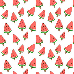 Summer Fruit Pattern Seamless Design with Tropical Vibes and Juicy Fruits in a Vibrant Background