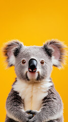 Fototapeta premium Close-up of a cute sitting koala