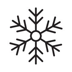 winter snowflake weather icon