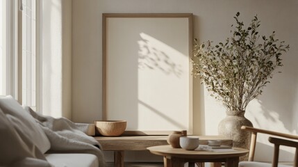Serene Minimalist Bedroom Interior Design with Sunlight