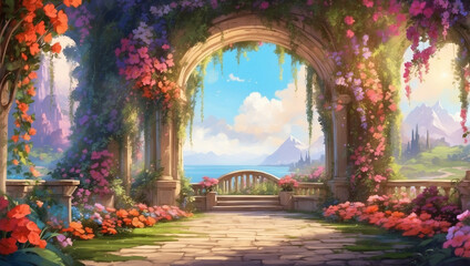 Fototapeta premium Enchanting Fairytale Garden