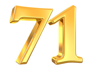 Gold Number 71