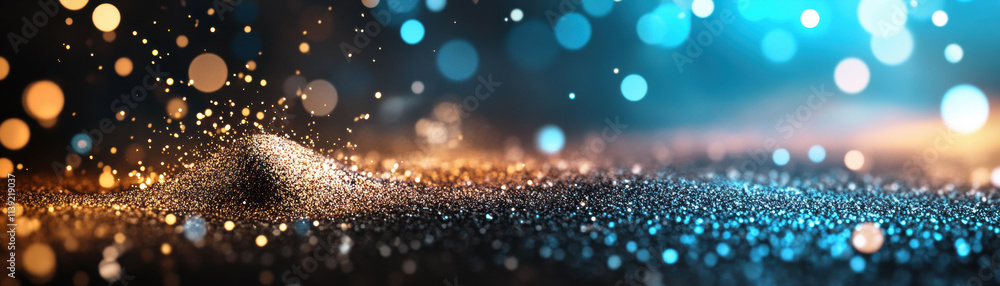Poster dynamic sparkle show abstract setting digital art vibrant colors macro view artistic expression