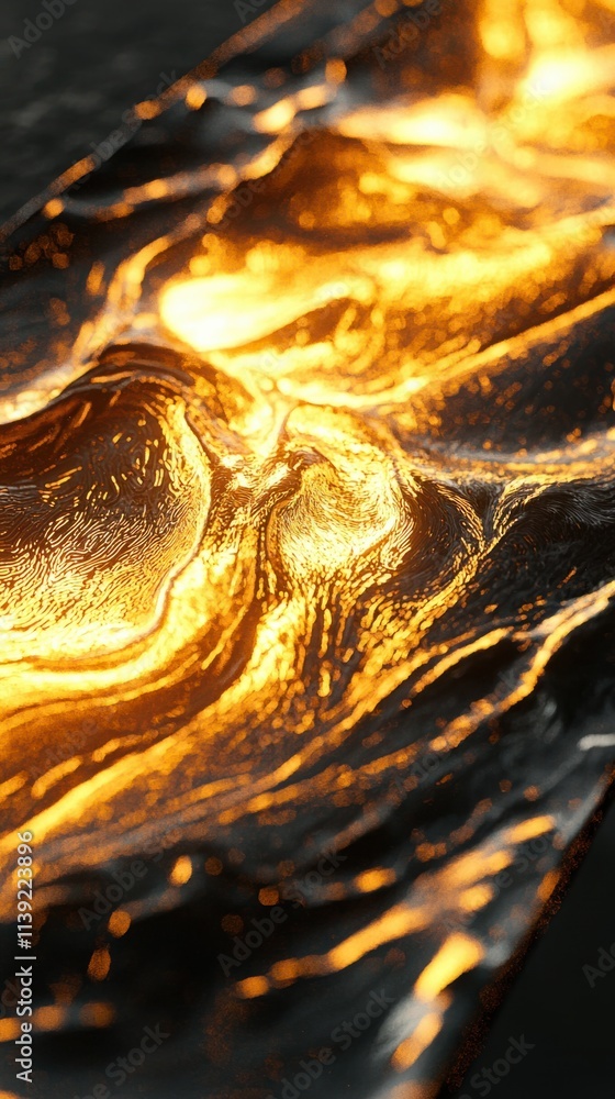 Poster flowing lava effect animation digital art 3d render abstract background close-up visual impact