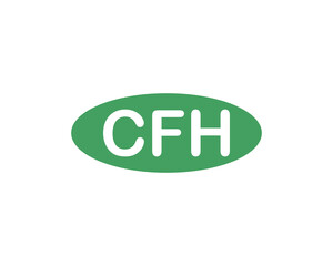 CFH logo design vector template. CFH