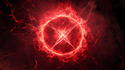 Sinister arcane energy discharge on black background. arcane. illustration. Arcane. Illustration