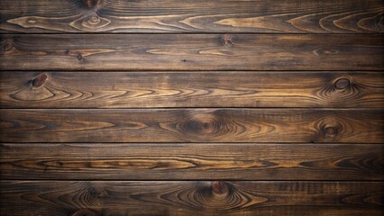 Naklejka premium Dark Brown Wooden Planks Background Texture for Design Projects
