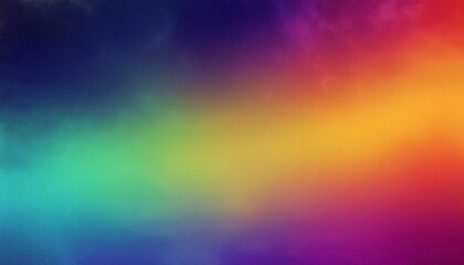 Obraz premium Cosmic Spectrum: A vibrant, abstract background image featuring a mesmerizing blend of rainbow hues, reminiscent of a nebula or aurora borealis.