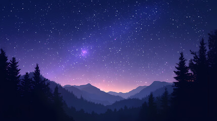 Astrological composition with empty starry sky for zodiac sign symbol. Arcane. Illustration