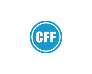 CFF logo design vector template. CFF