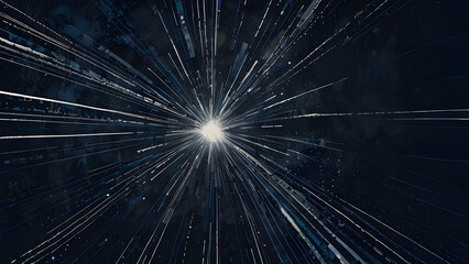 Obraz premium A vibrant and dynamic abstract background featuring intersecting lines of light in various colors.