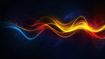 Dark blue yellow red color Light Abstract Technology background for computer graphic website internet and business.