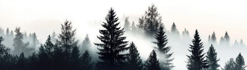 Misty forest landscape nature photography tranquil environment outdoor scene serene viewpoint natural beauty