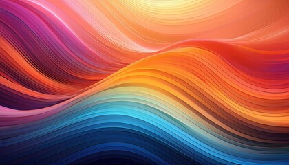 Fototapeta premium Abstract Vibrant Waves: A mesmerizing abstract background featuring a symphony of colors and flowing lines, evoking a sense of energy and movement.