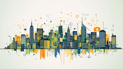 Smart City Landscape of New York with Digital Alumni Associations Reflecting Urban of Technology and Community