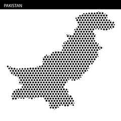 Detailed map outline of Pakistan showcasing geography and borders