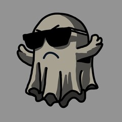 skull and sunglasses