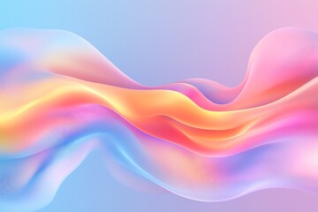 Fototapeta premium Vibrant Abstract Waves in Dynamic Fluid Design with Harmonious Colors : Generative AI