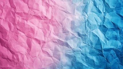 Fototapeta premium Pastel pink and blue textured blank paper background with subtle watercolor gradient creating a soft, dreamy abstract canvas for design projects