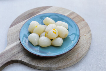 Pickled Scallion, Pickled Japanese leek bulbs
