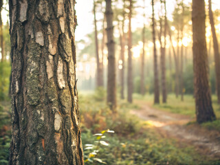 Fototapeta premium autumn in the forest. forest, tree, nature, wood, trees, landscape, pine, green, park, woods, autumn, spring, grass, trunk, birch, plant, season, outdoors, woodland, leaves, summer, leaf, bark, path, 