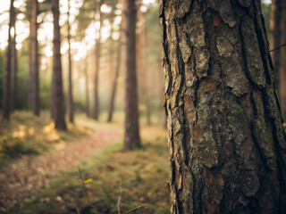 Obraz premium tree in autumn. tree, forest, nature, wood, bark, park, trunk, green, autumn, spring, birch, trees, plant, landscape, pine, woods, fall, outdoors, moss, leaves, summer, season, leaf, natural, branch