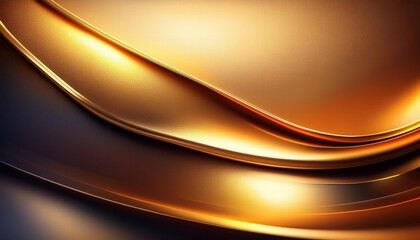 Fototapeta premium Golden Abstract Waves 