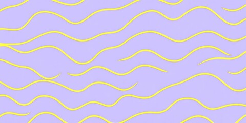 Obraz premium Abstract wavy lines pattern on pastel purple background.