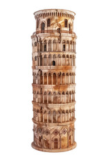 Pisa Tower isolated on transparent background PNG