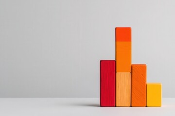economic risk concept. Interactive bar graph comparing market exposure levels across industries under economic risk scenarios, Bar graph with industry exposure to economic risks