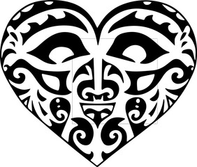 Tribal Heart Designs: Bold, intricate patterns featuring hearts inspired by tribal art for unique designs
