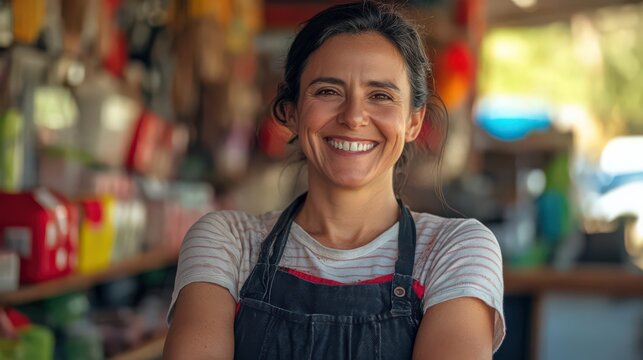 A happy small business owner discusses customer retention, emphasizing the importance of personalized services and loyalty programs