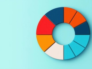 Fototapeta premium economic risk concept. Circular infographic depicting the interplay between inflation