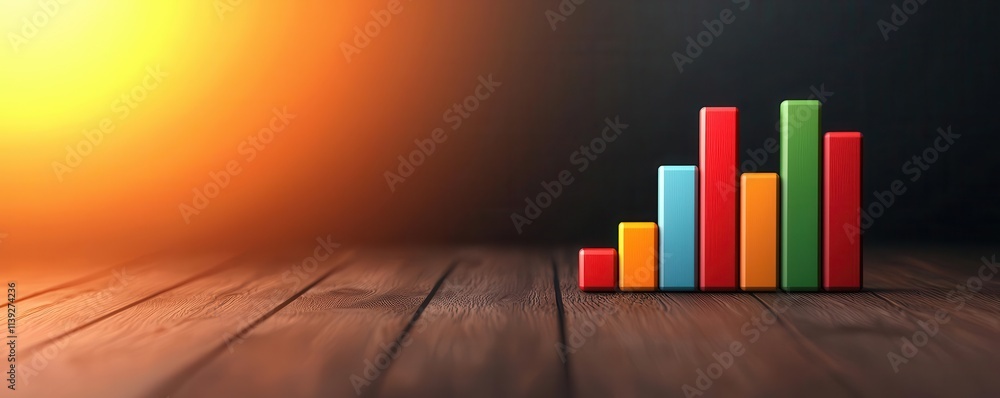 Poster economic risk concept. realistic dashboard showing inflation forecast comparisons across industries 
