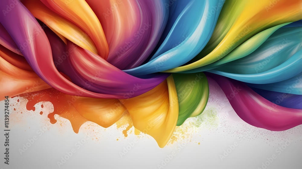 Poster abstract rainbow colorful background with gradient mash color