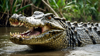 Fototapeta premium alligator in the everglades