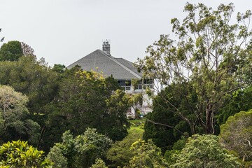 House Hidden Among Lush Green Trees, Penang Hill, Malaysia