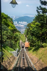 Scenic Train Ride Through Penang Hill Malaysia