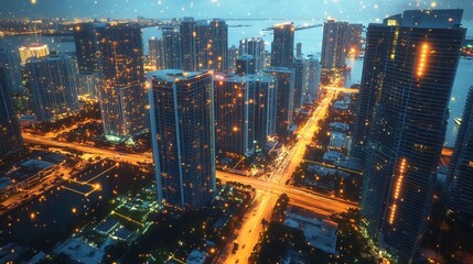 Smart City Landscape of Miami Reflecting Digital Community