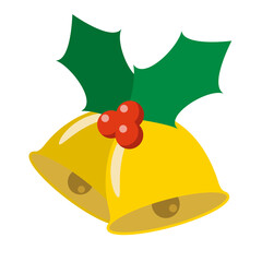 クリスマスのベルとヒイラギ