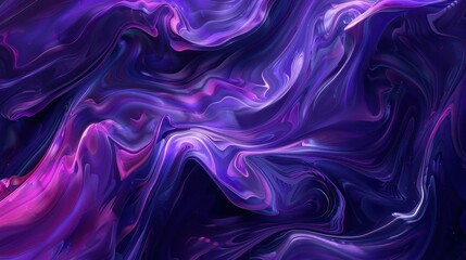 Obraz premium Abstract Purple Swirls: Fluid Color Background Design