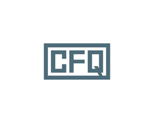 CFQ logo design vector template. CFQ