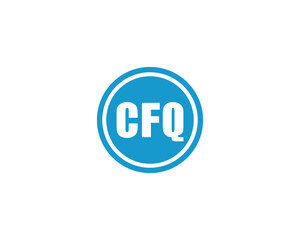 CFQ logo design vector template. CFQ